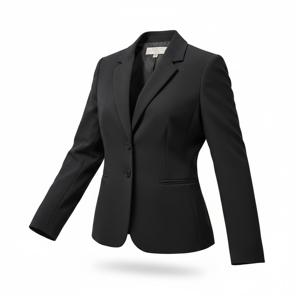 NWT Tahari Arthur S. Levine Blazer Womens 0P Black 99RRP389 Two Button Petite